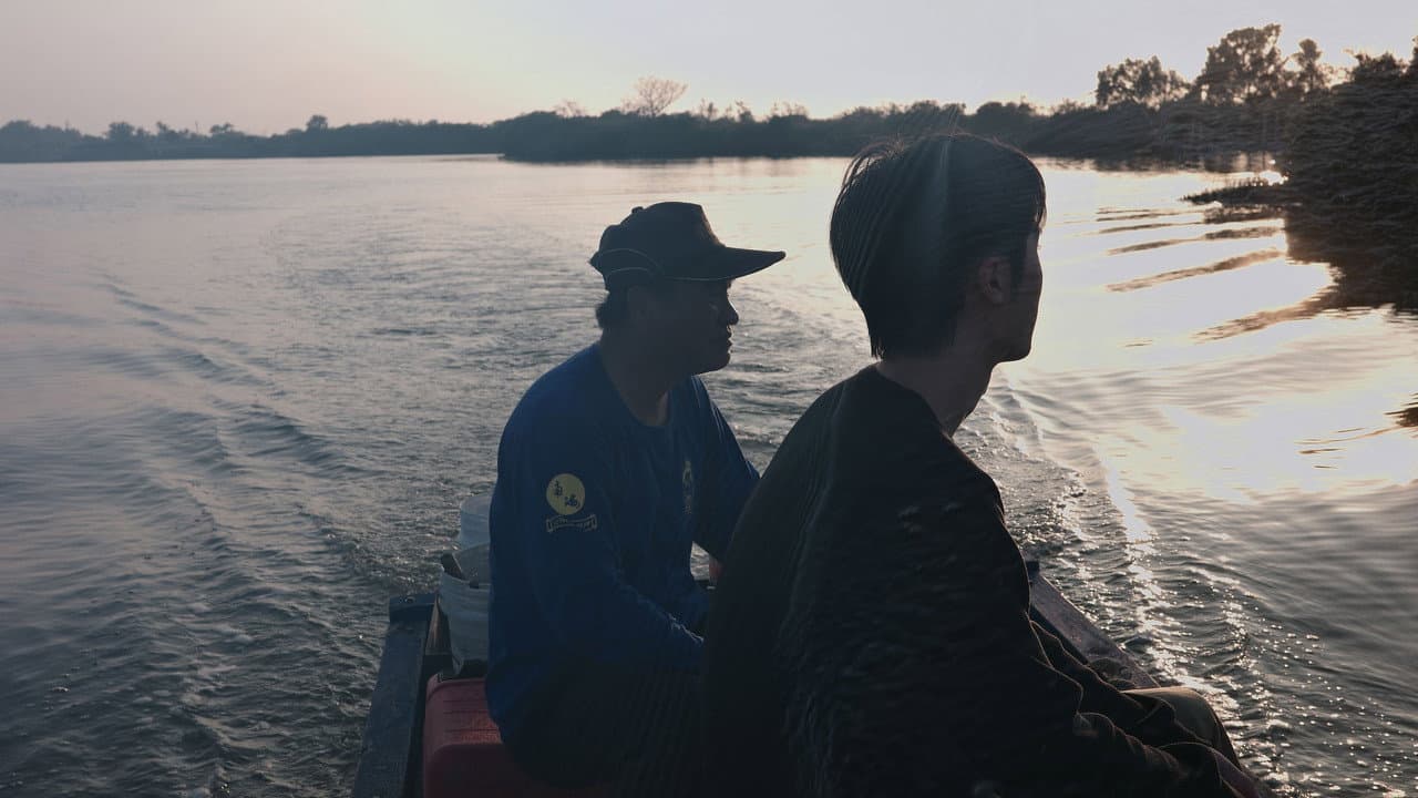 Red Flower And Om In Winter