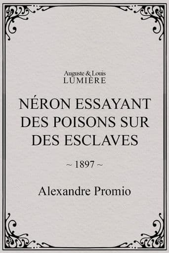 Néron essayant des poisons sur des esclaves